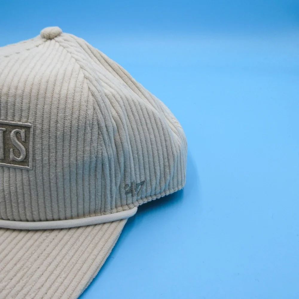 '47 Brand Hat Womens One Size Hitch Boston‎ Bruins Cream Corduroy Snapback Cap